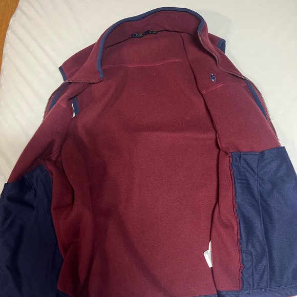 Polo by Ralph Lauren Men's Maroon Fleece Vest - Picture 7 of 7